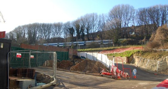 University of Brighton (Approach Road to New Car Park), Lewes Road, Moulsecoomb (February 2020) (1)