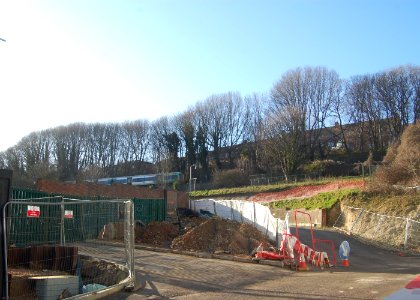 University of Brighton (Approach Road to New Car Park), Lewes Road, Moulsecoomb (February 2020) (2)