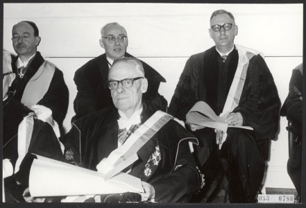 Universiteiten, eredoctoraten, Visser t Hooft W.A., Koopmans T.C., Bestanddeelnr 093-0788