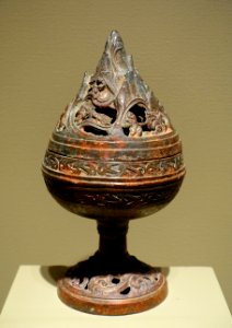 Universal mountain censer (boshanlu), Hebei province, China, Western Han dynasty, late 2nd to early 1st century BC, cast bronze - Portland Art Museum - Portland, Oregon - DSC08613