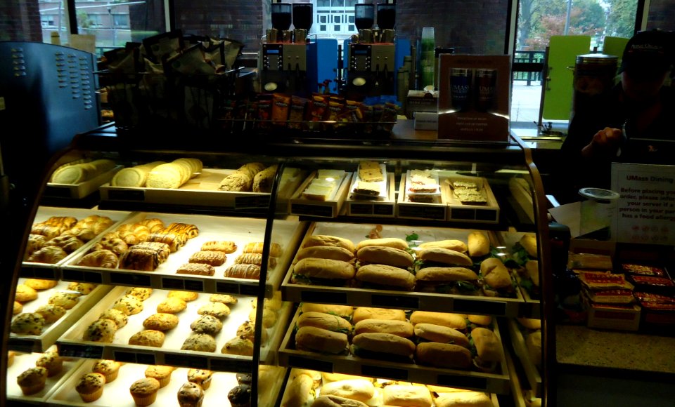 University of Massachusetts at Amherst cafe in library