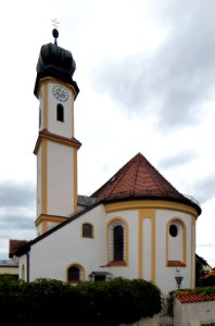 Unterbiberg, Georgskirche von Osten, 1