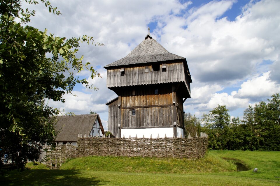 Lower needle middle ages wooden castle