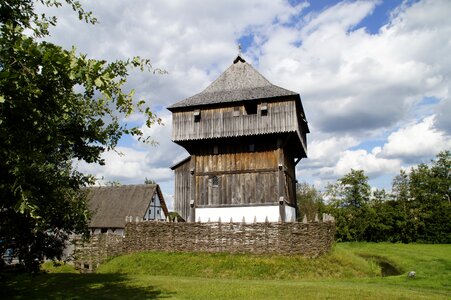 Lower needle middle ages wooden castle photo