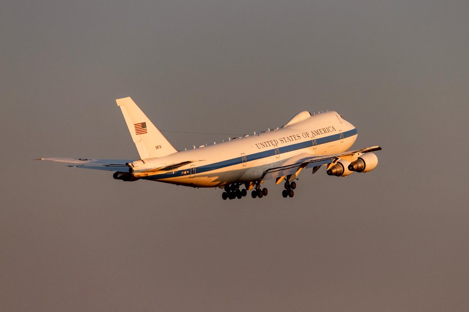 USAF E-4 Takeoff Tinker AFB
