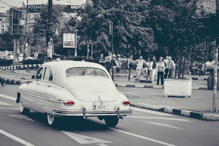 Classic style vintage cars