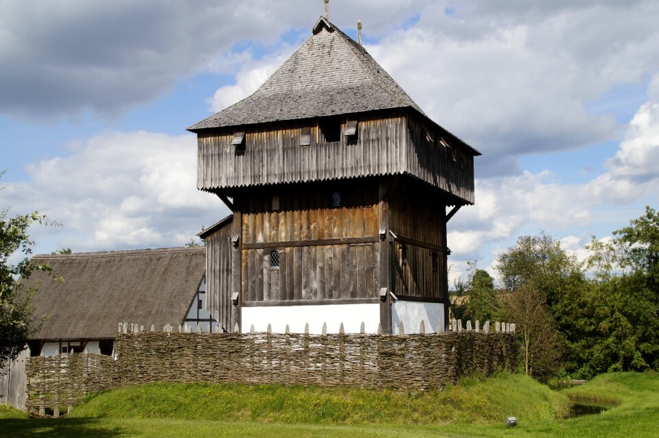 Lower needle middle ages wooden castle