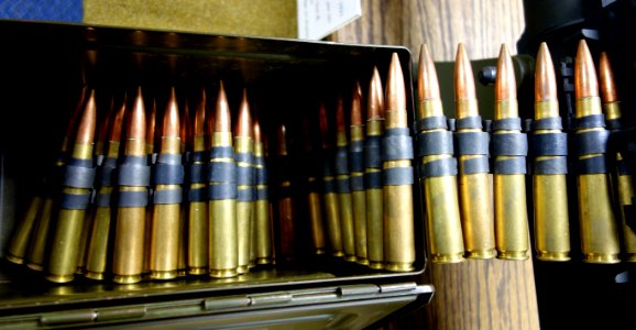 US Caliber .50 ammunition - Fort Devens Museum - DSC07134