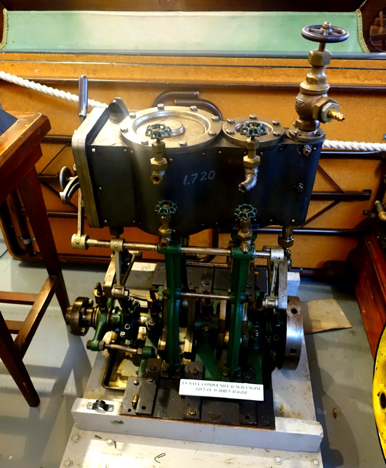 US Navy Compound Launch Engine - New England Wireless & Steam Museum - East Greenwich, RI - DSC06749
