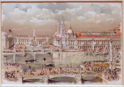 Upper Grand Basin by Childe Hassam, World's Columbian Exposition Art Portfolio