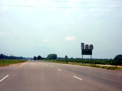 US 65 and US 165 and US 278 north of Lake Village, Arkansas