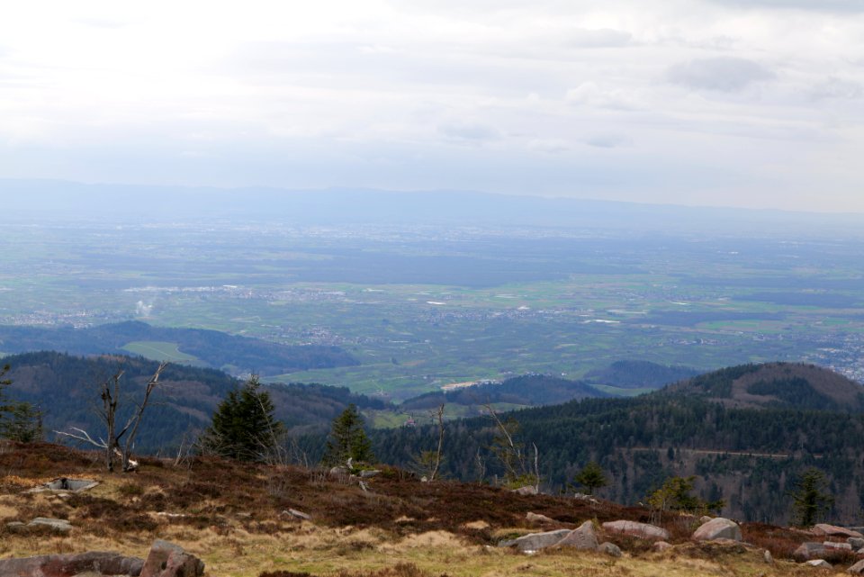 Upper Rhine Plain from Hornisgrinde 2020-03-14 02