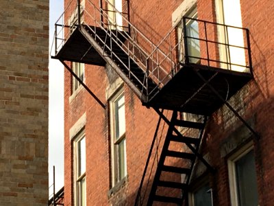 Urban fire escape photo