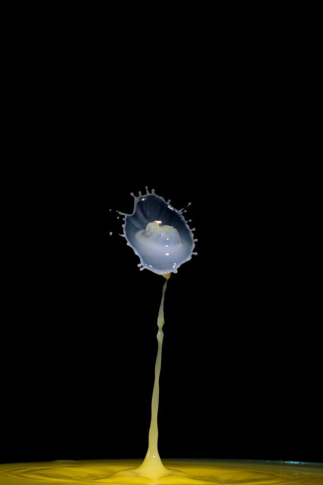 Liquid drop of water water splashes