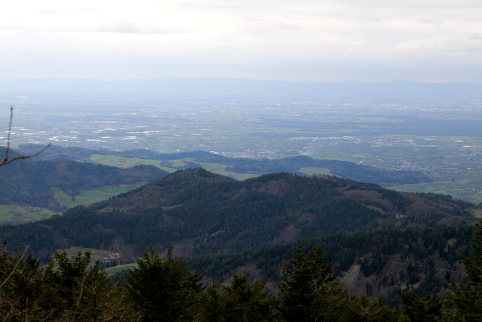 Upper Rhine Plain from Hornisgrinde 2020-03-14 13