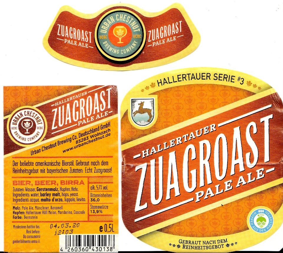 Urban Chesnut Brewing - Zugroast Pale Ale