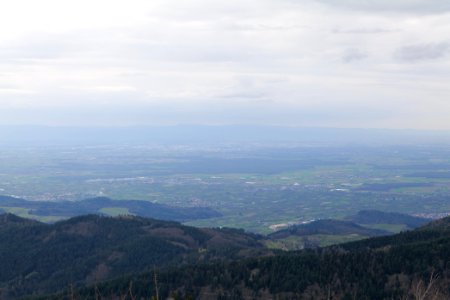 Upper Rhine Plain from Hornisgrinde 2020-03-14 09