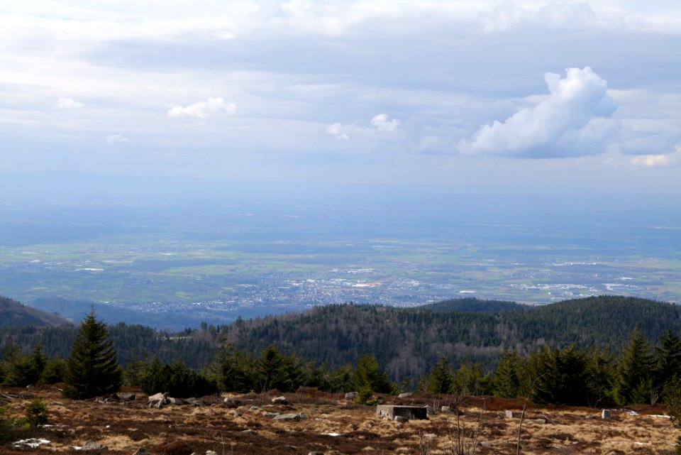 Upper Rhine Plain from Kleine Grinde 2020-03-14 13