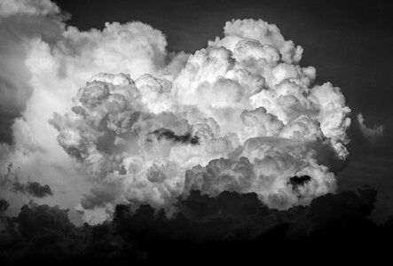 Sky white black