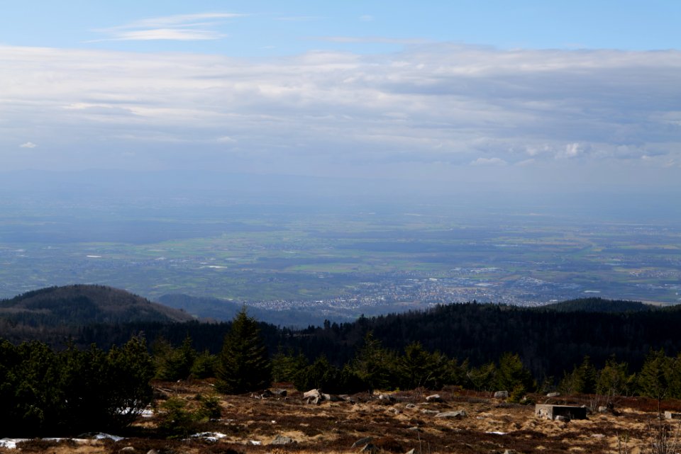 Upper Rhine Plain from Kleine Grinde 2020-03-14 11