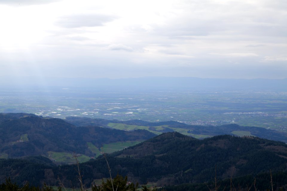 Upper Rhine Plain from Hornisgrinde 2020-03-14 11
