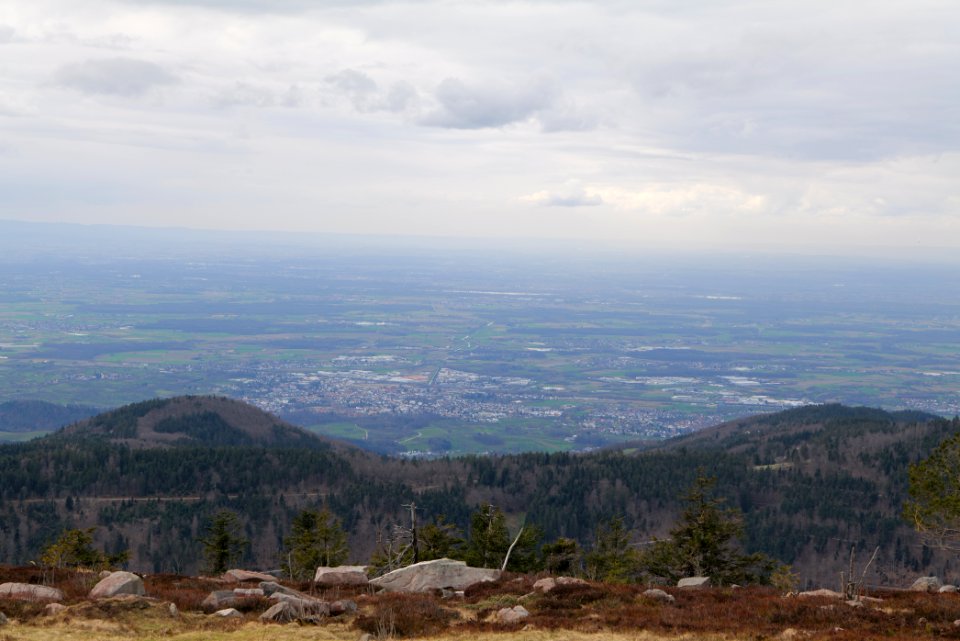 Upper Rhine Plain from Hornisgrinde 2020-03-14 03