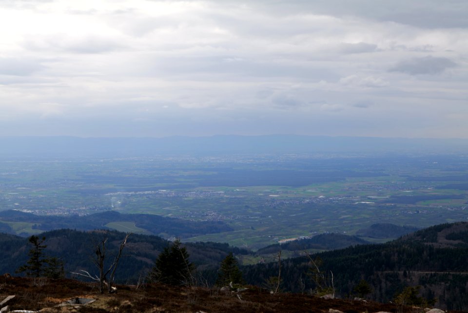 Upper Rhine Plain from Hornisgrinde 2020-03-14 06
