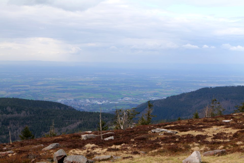 Upper Rhine Plain from Hornisgrinde 2020-03-14 05