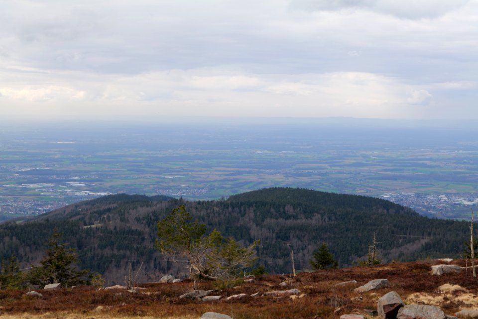 Upper Rhine Plain from Hornisgrinde 2020-03-14 04