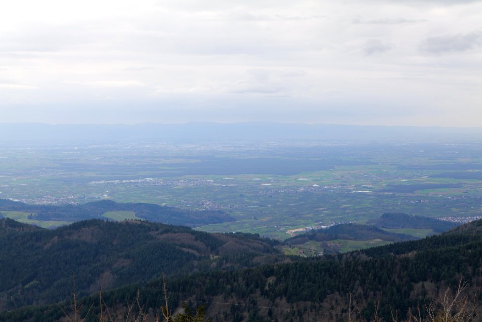 Upper Rhine Plain from Hornisgrinde 2020-03-14 08