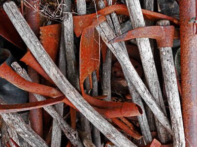 Oxide wood iron photo