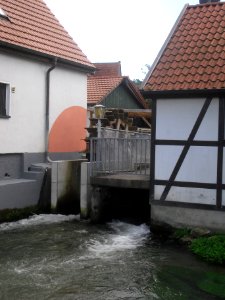 Upsprunge-Mühlenrad der Buckemühle
