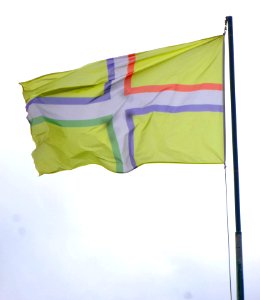 Urduliz - Bandera del municipio junto al Ayuntamiento