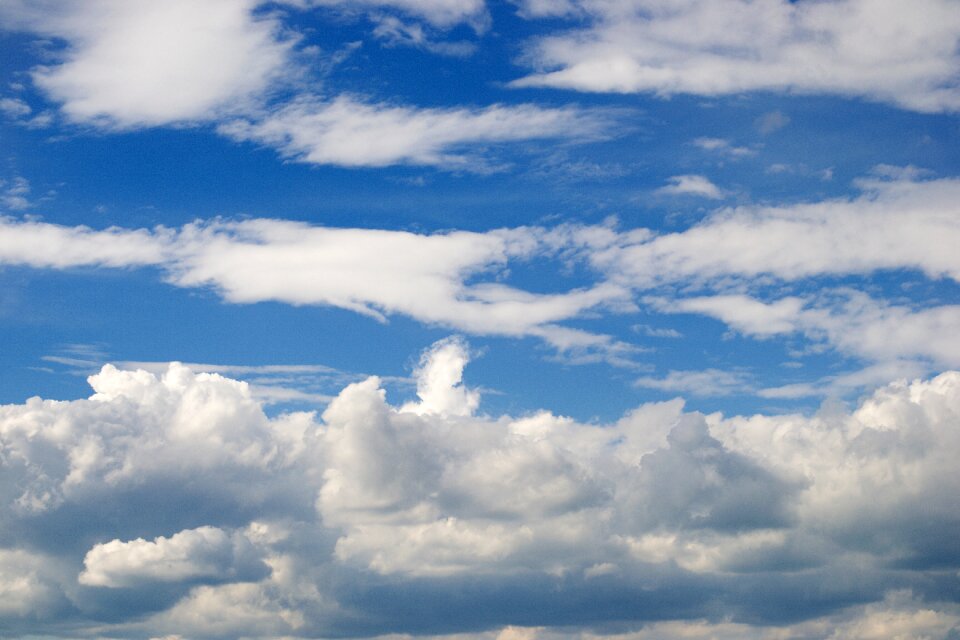 Clouds heaven blue sky