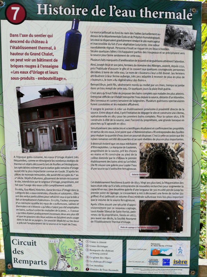 Uriage histoire de l'eau