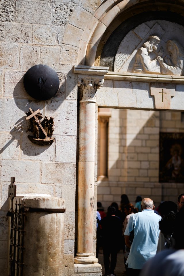 Views in October of 2019 of the Church of Our Lady of Sorrows, an Armenian Catholic Church in the Old City of Jerusalem 12