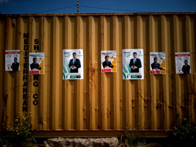 Views of Iraqi Parliamentary Election posters (2018) in Shaqlawa 006