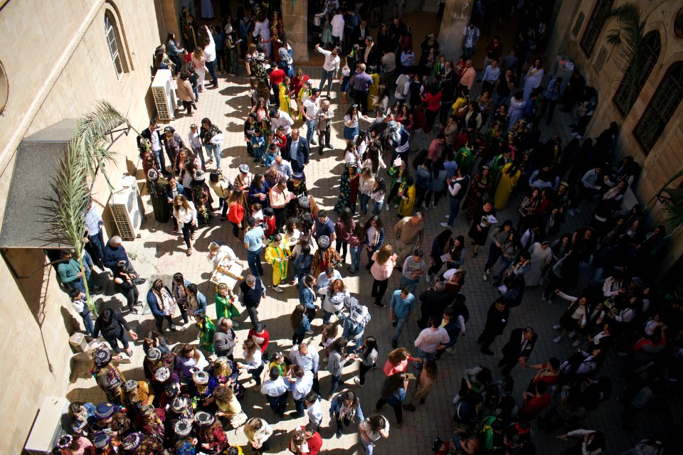 Views around the Chaldean Catholic town of alQosh during the 2018 festival and parade for Palm Sunday 17