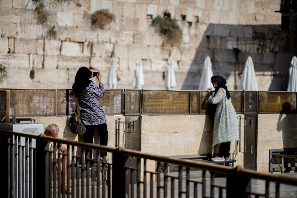 Views in October of 2019 around the Western Wall Plaza in the Old City of Jerusalem 49