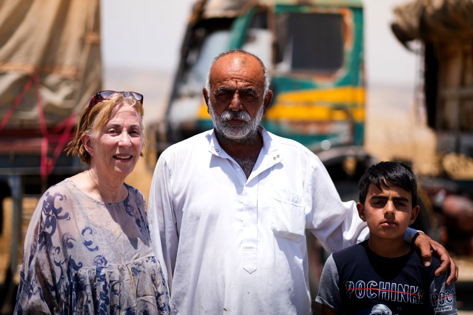Views of interviews and meetings with Arab truck drivers in summer of 2019 waiting in Sinjar to deliver grain from Anbar and other Arab regions of Iraq 24
