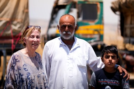 Views of interviews and meetings with Arab truck drivers in summer of 2019 waiting in Sinjar to deliver grain from Anbar and other Arab regions of Iraq 24