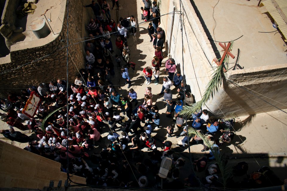 Views around the Chaldean Catholic town of alQosh during the 2018 festival and parade for Palm Sunday 14