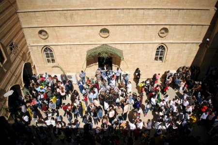 Views around the Chaldean Catholic town of alQosh during the 2018 festival and parade for Palm Sunday 16