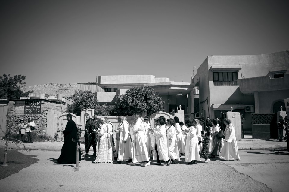 Views around the Chaldean Catholic town of alQosh during the 2018 festival and parade for Palm Sunday 07