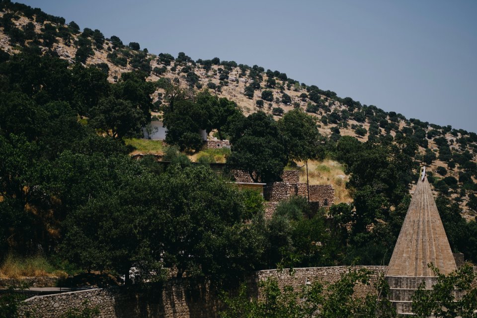 Views of Lalish in summer of 2019, including pilgrims and worshippers 44
