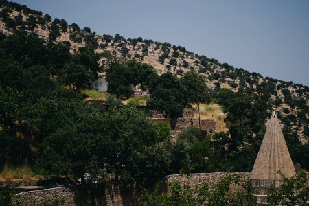 Views of Lalish in summer of 2019, including pilgrims and worshippers 44
