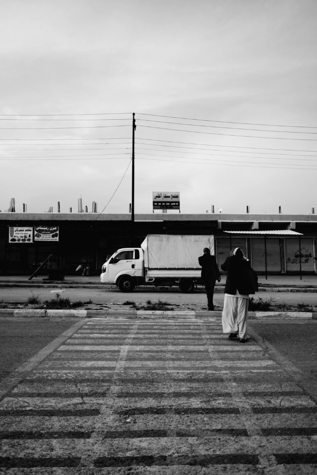 Views across the street from the recently renovated hospital in April of 2019 the city center of Shingal 08