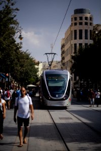 Views along Jaffa street in October of 2019 during the Sukkot holiday 08