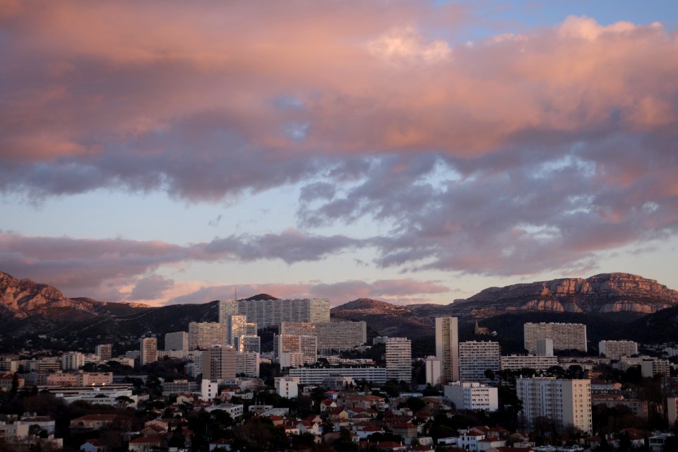 Views of Marseille from the Cité radieuse 1