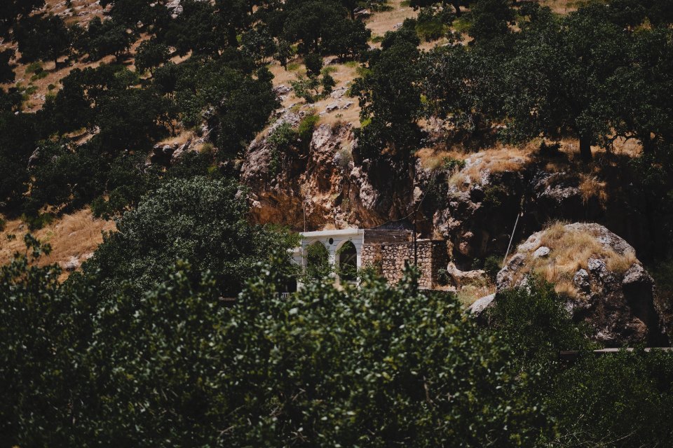 Views of Lalish in summer of 2019, including pilgrims and worshippers 36